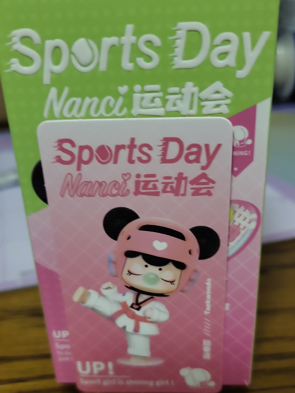 Sports Day Pink CollectibleTaekwondo Kids Figure